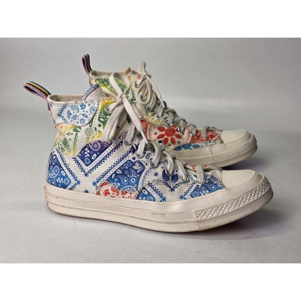 Converse Chuck Taylor 70 Men's Sneakers Size 6.5 Women's 8.5 White Purple Shoes